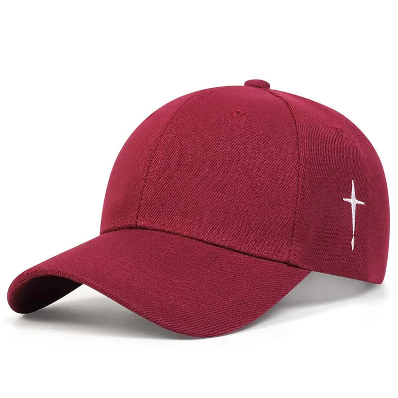 Unisex Simple Cross Embroidery Baseball Cap