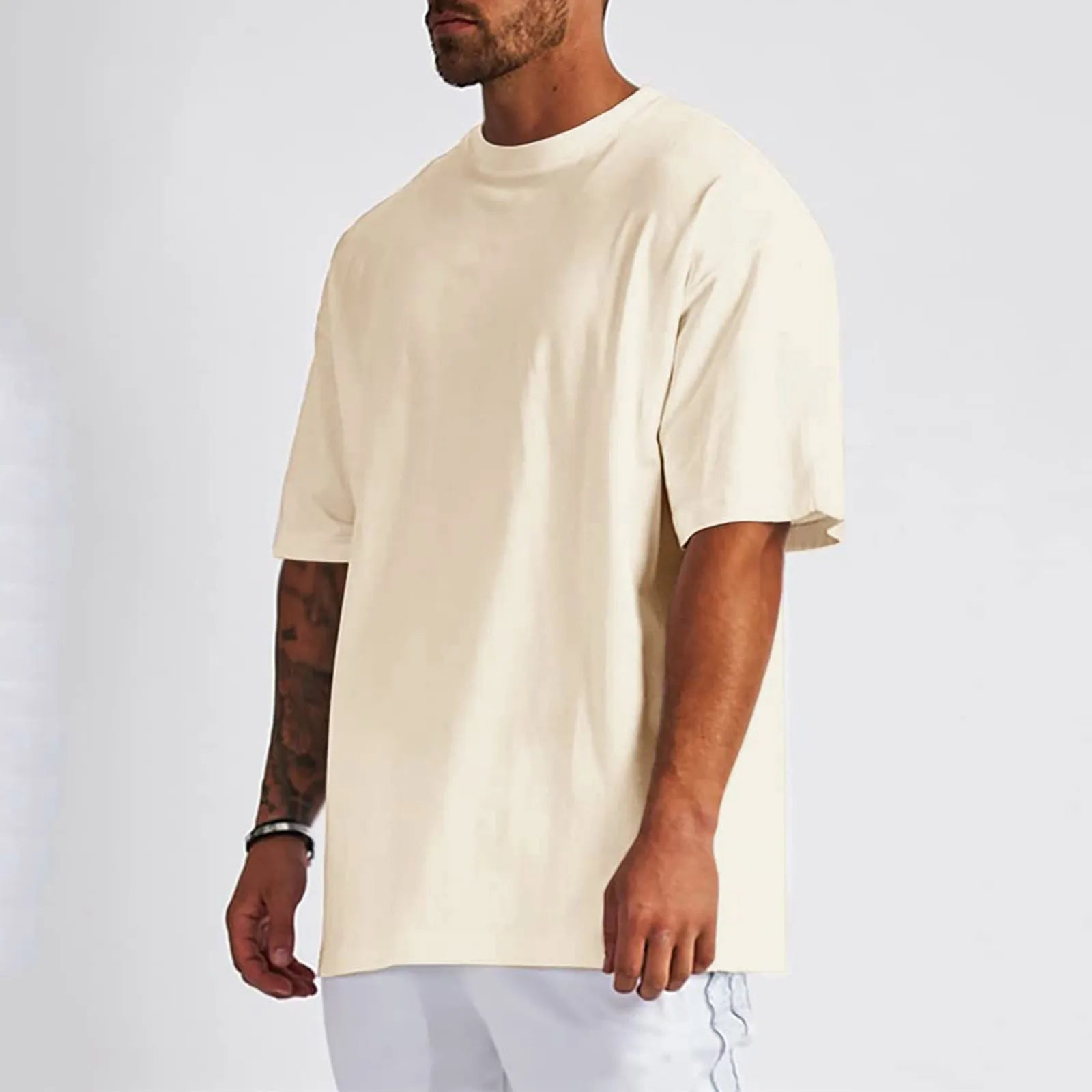 Men Summer Pure Cotton Shirt Oversized Shirt 