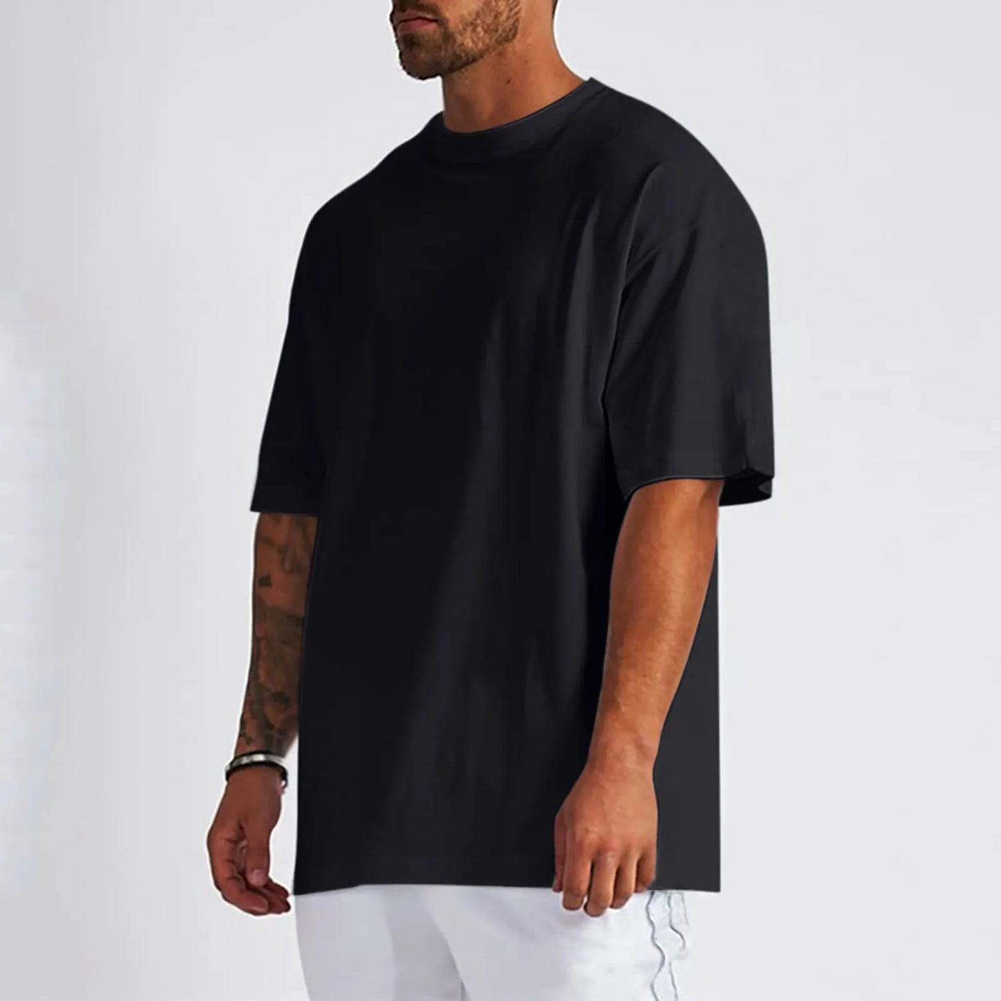 Men Summer Pure Cotton Shirt Oversized Shirt 