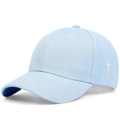 Unisex Simple Cross Embroidery Baseball Cap