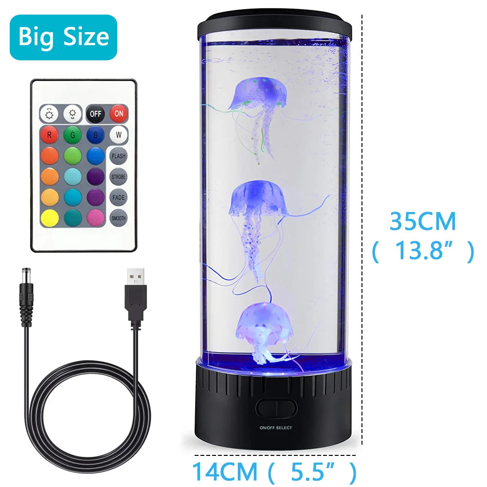 Jellyfish Lamp LED with Remote