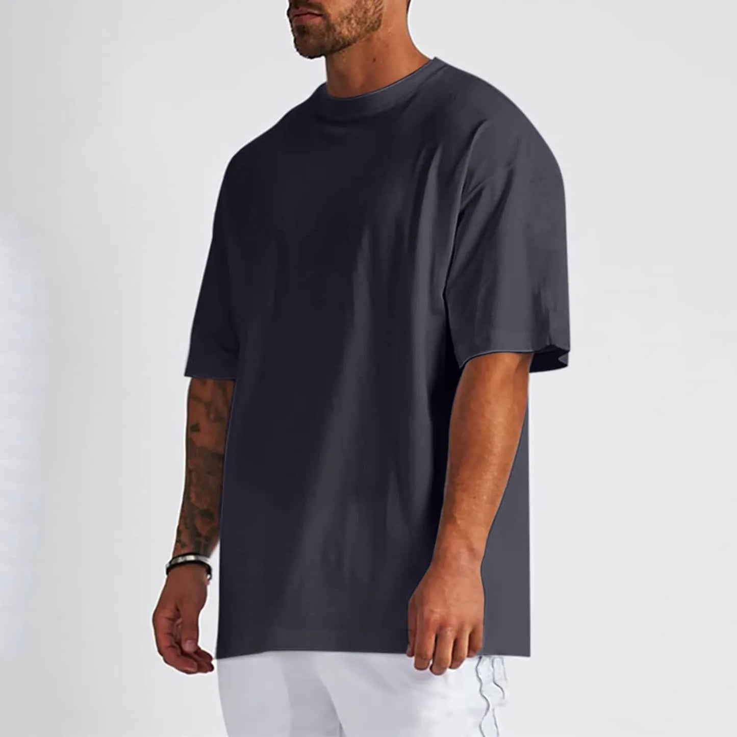 Men Summer Pure Cotton Shirt Oversized Shirt 