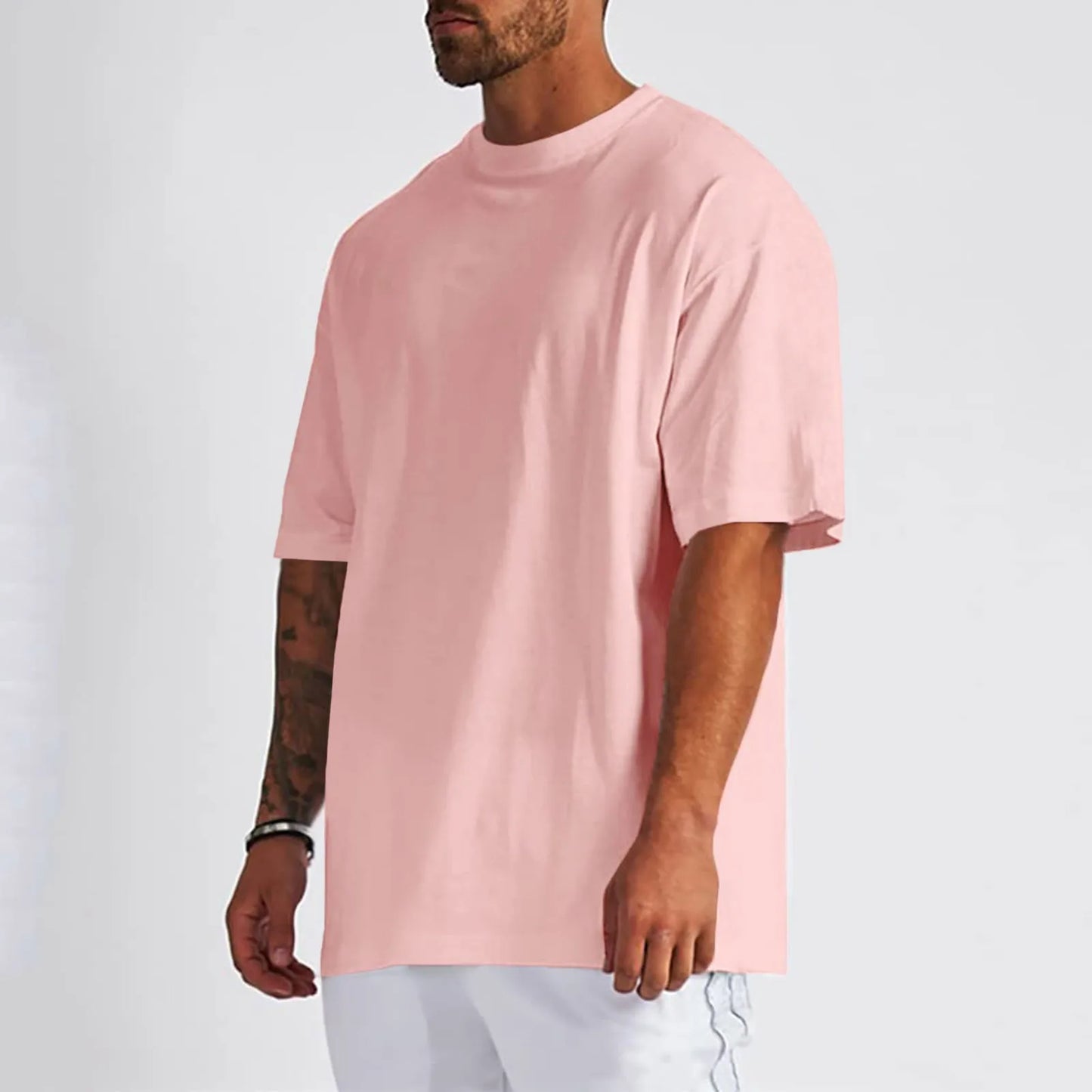 Men Summer Pure Cotton Shirt Oversized Shirt 