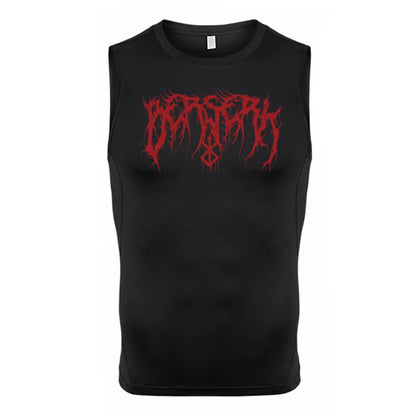 "Berserk" Graphic Compression Tank top 