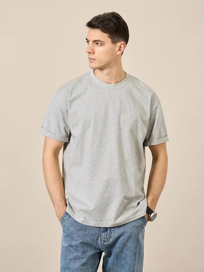  100% Cotton Fabric T-Shirt Men 