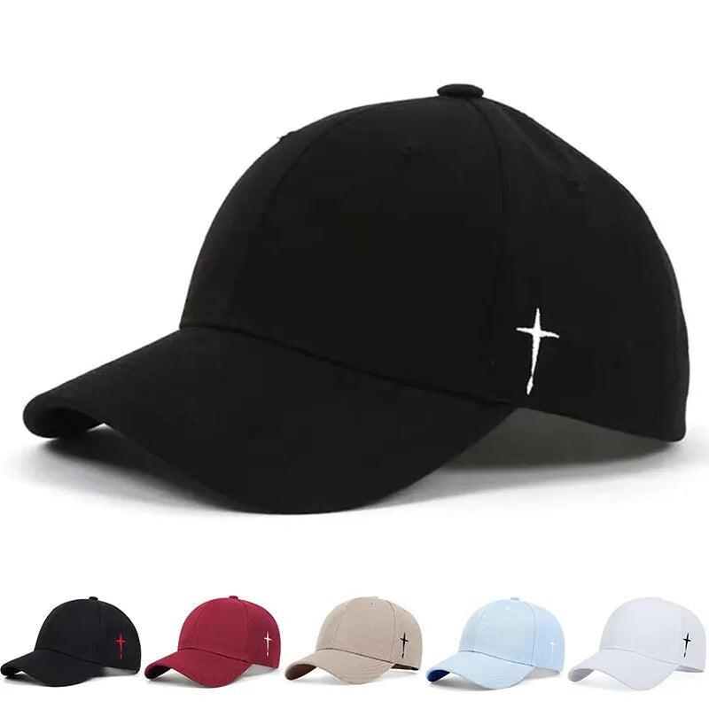 Unisex Simple Cross Embroidery Baseball Cap